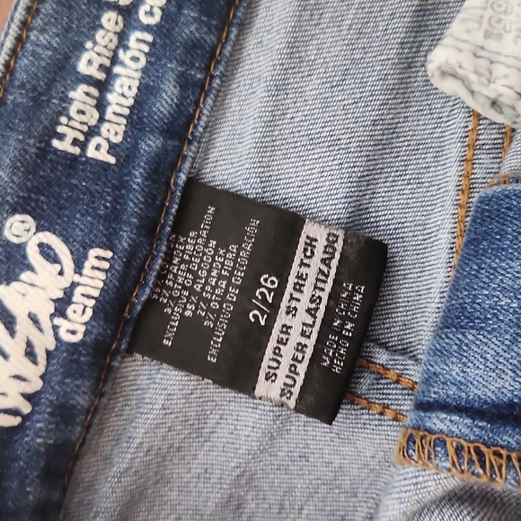 Mossimo shorts womens lace crochet denim size 2 / 26 stretch high rise - Picture 8 of 8